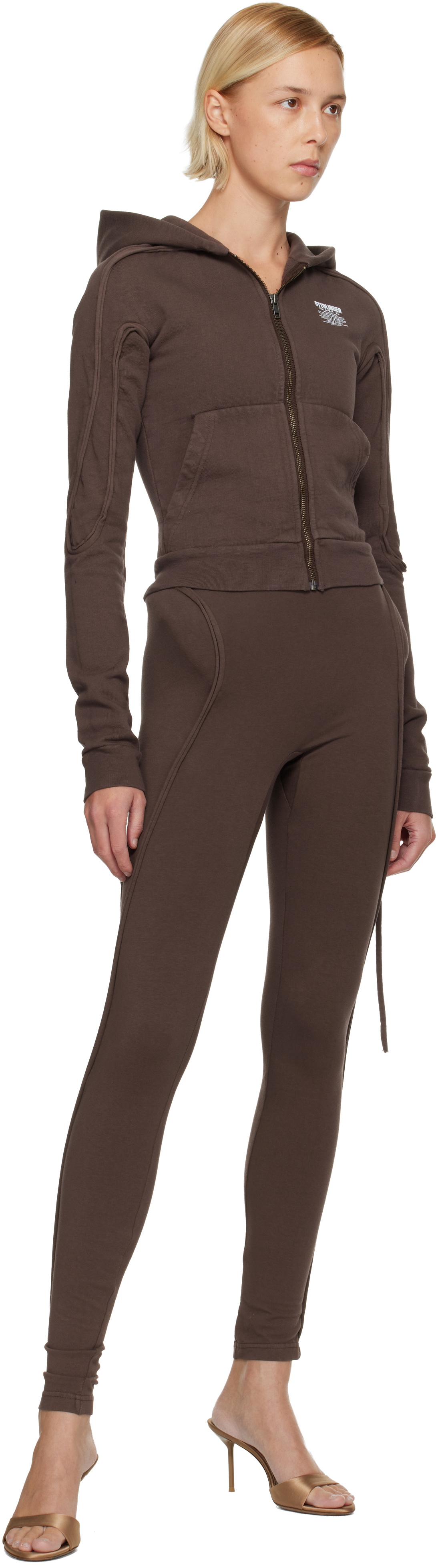 Ottolinger Brown Sculpted Hip Leggings