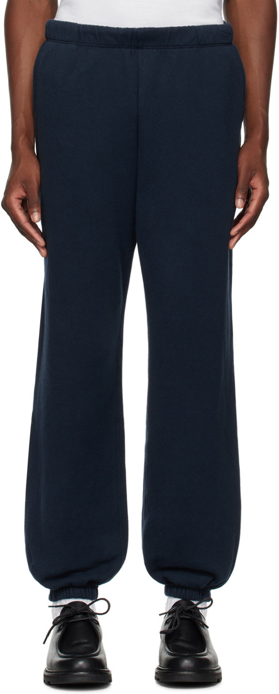 The Elder Statesman Navy Daily Sweatpants