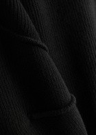 Helmut Lang Ribbed Wool-blend Jumper Black