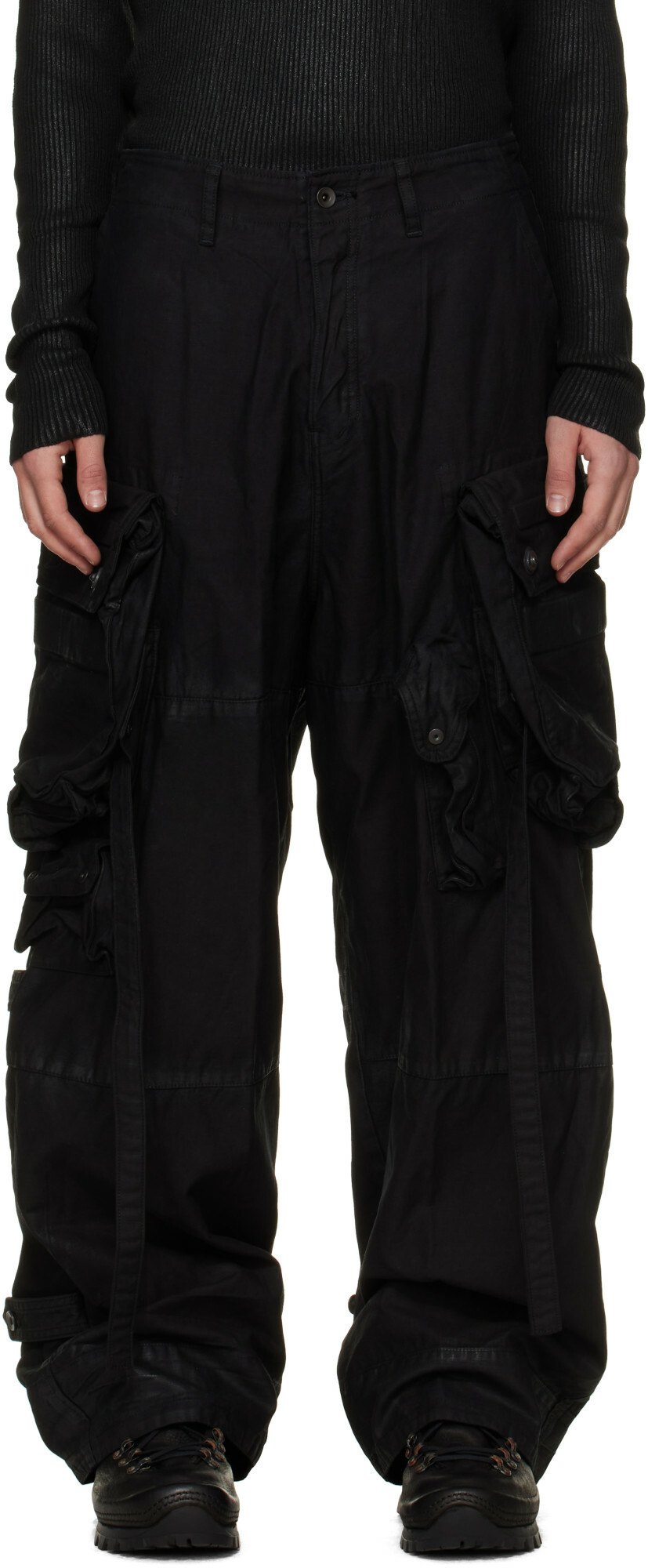 Julius Black Gas Mask Pants