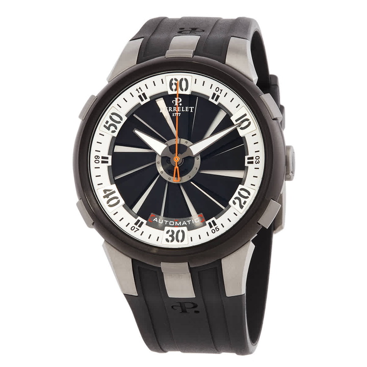 Photo: Perrelet Turbine XL Black-Silver Dial Automatic Mens Watch A1050/4