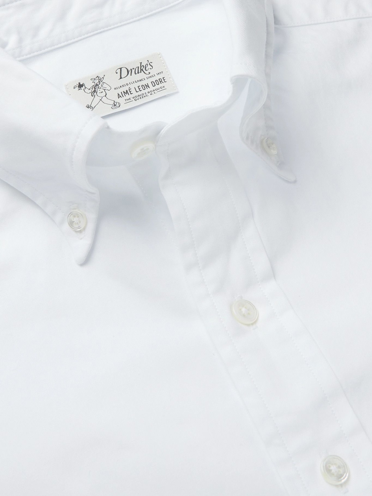 Drake's T-Shirts  Aimé Leon Dore For Drake'S White Cotton Big Apple T- Shirt - Mens • Haasparihaas