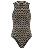 Dodo Bar Or Jacquard cutout bodysuit