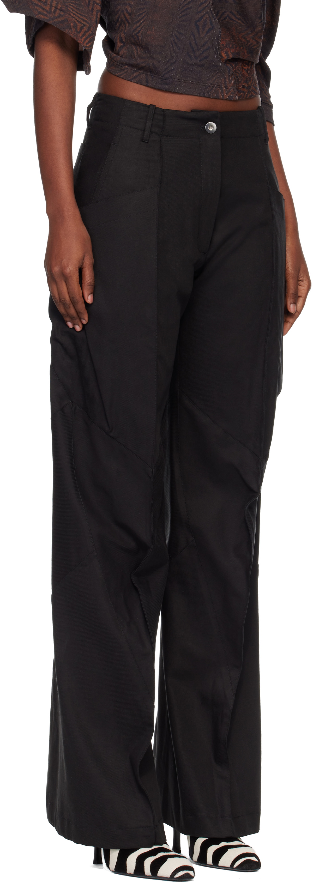 Kiko Kostadinov Black Centennial Trousers