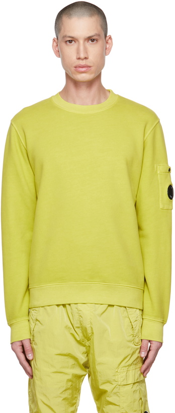 Photo: C.P. Company Yellow Emerized Sweatshirt