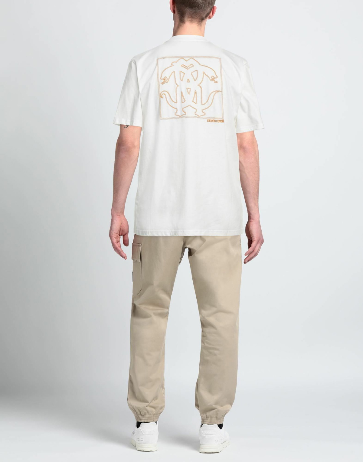Roberto Cavalli Mens T-shirt in White