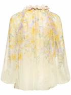 ZIMMERMANN Natura Floral Self-tie Viscose Blouse