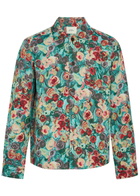 Les Deux Floral-jacquard Woven Overshirt Multicoloured 1