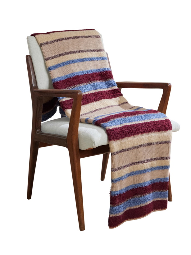 Photo: The Elder Statesman - Striped Textured Cashmere-Blend Blanket