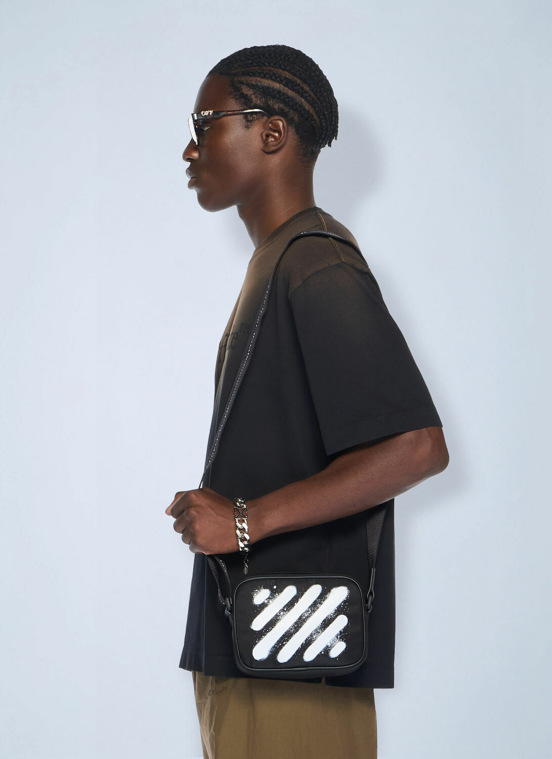 Off-White Diagonal Spray Camera Bag Off-White