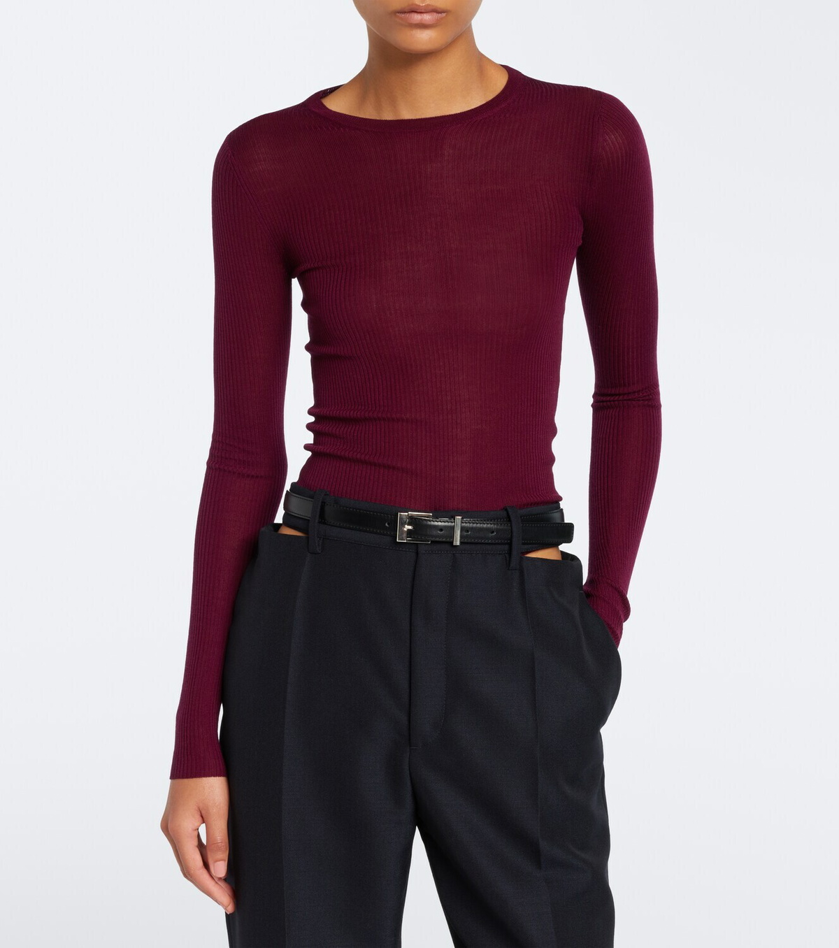 Jil Sander Ribbed-knit wool sweater
