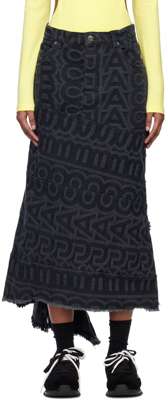 Photo: Marc Jacobs Black 'The Monogram' Midi Skirt