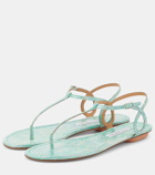 Aquazzura Almost Bare leather thong sandals