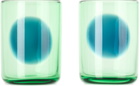 The Conran Shop Green & Blue Dot Tumbler Set