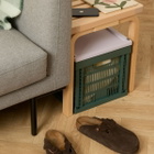 HAY Cube Recycled Colour Crate in Dark Green 