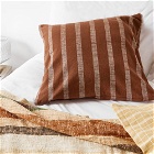 House Doctor Men's Thame Cushion Cover in Brown Stripe