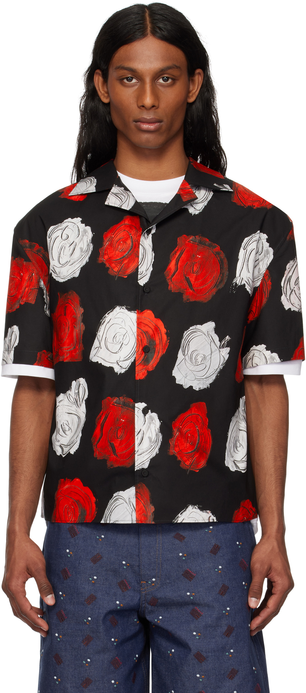 【Marni】フローラルリネン bowlingシャツ 0400021147197_LILYWHITE?wid=