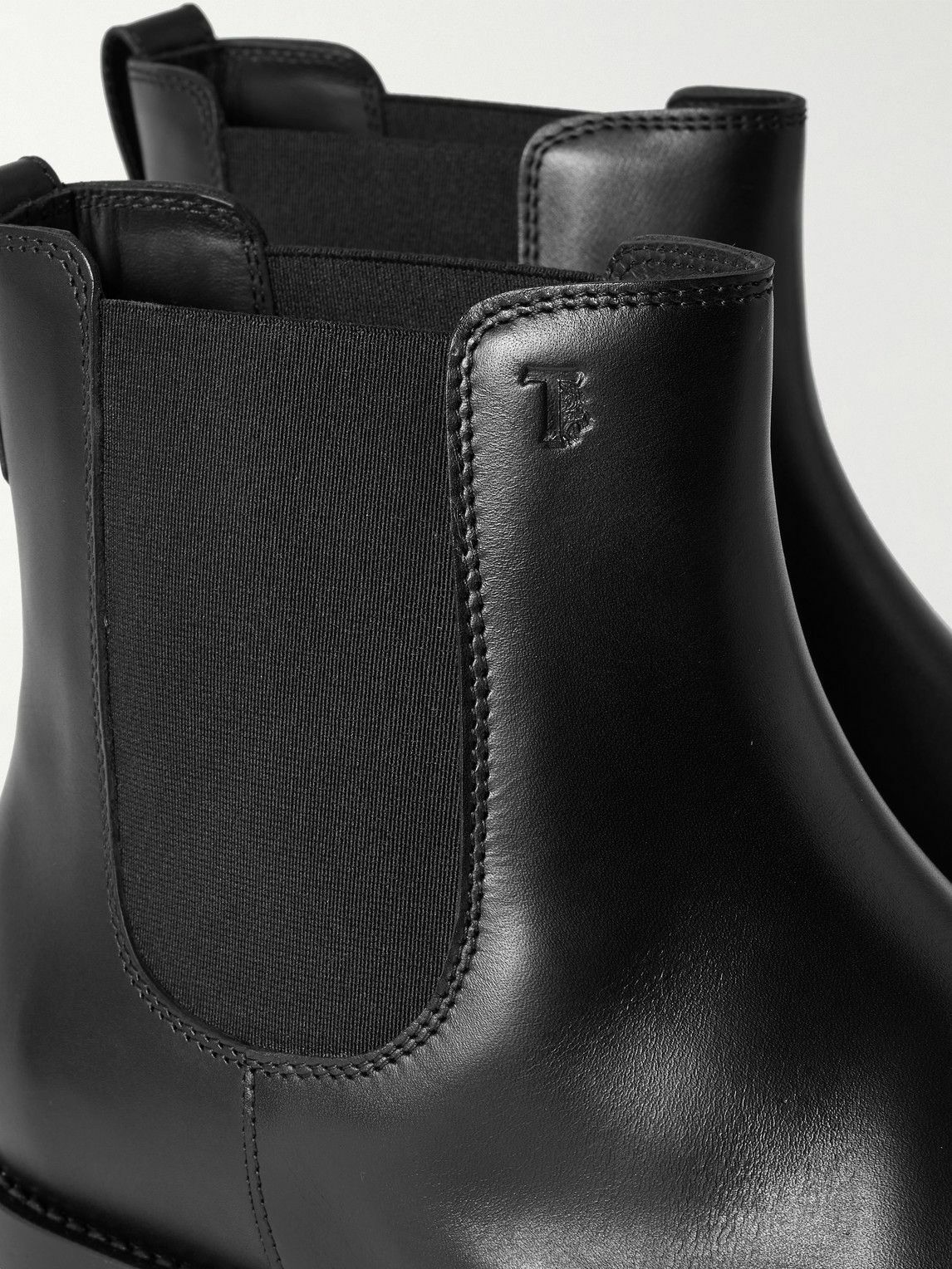 Tod's - Glossed-Leather Chelsea Boots - Black