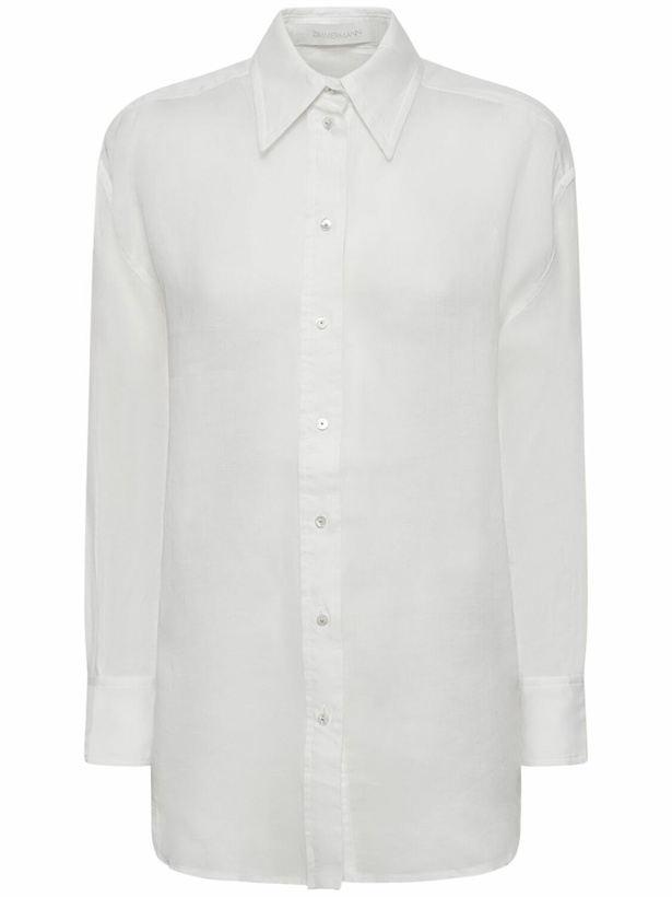 Photo: ZIMMERMANN - Alight Embroidered Relaxed Shirt