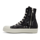 Rick Owens Drkshdw Black Performa Capped Toe High-Top Sneakers