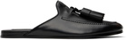 Givenchy Black Leather Slippers