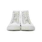 Saint Laurent White Malibu High-Top Sneakers