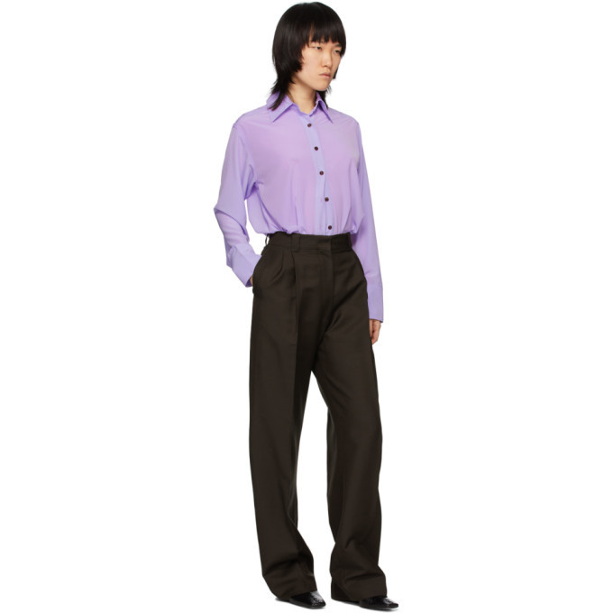 Eftychia Purple Closed Shirt