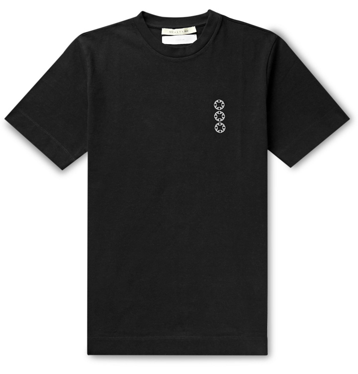 Photo: 1017 ALYX 9SM - Logo-Print Cotton-Jersey T-Shirt - Black
