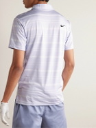Nike Golf - Tour Striped Dri-FIT Golf Polo Shirt - Purple