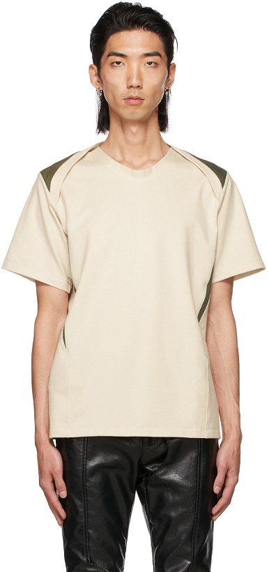 Photo: ADYAR SSENSE Exclusive Off-White & Green Clementi T-Shirt