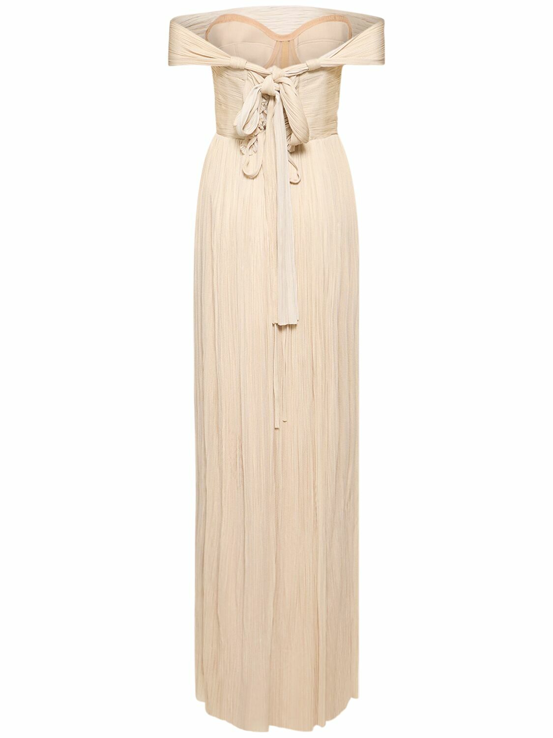 knee length dresses for ladies NOIR SPOT STRAPLESS MAXI DRESS  Carla Zampatti
