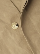 Simone Rocha - Crystal-Embellished Cotton-Gabardine Trench Coat - Brown