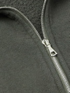 Kaptain Sunshine - Garment-Dyed Cotton-Jersey Half-Zip Sweatshirt - Gray