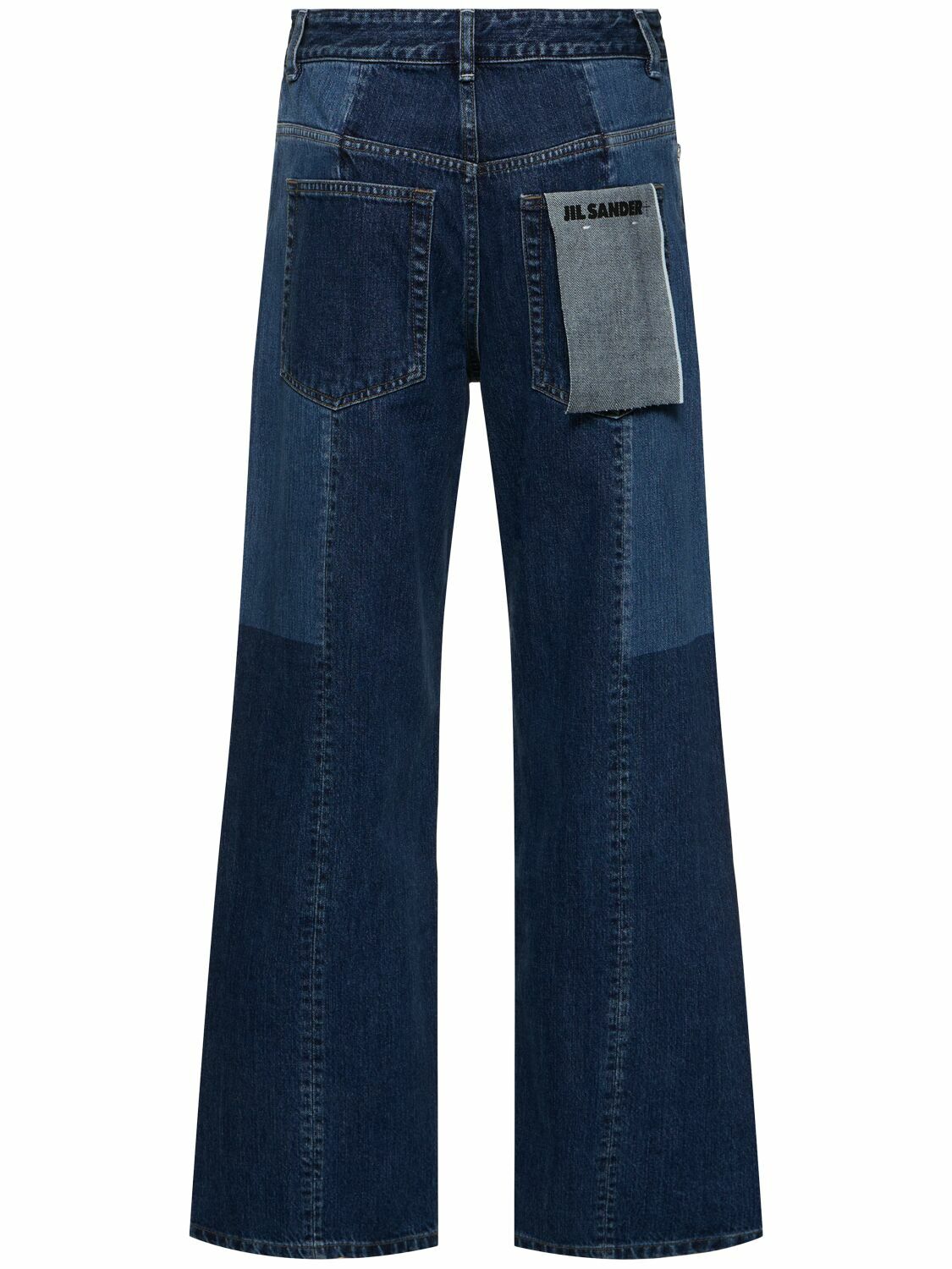 JIL SANDER Washed Denim Patchwork Midrise Jeans Jil Sander
