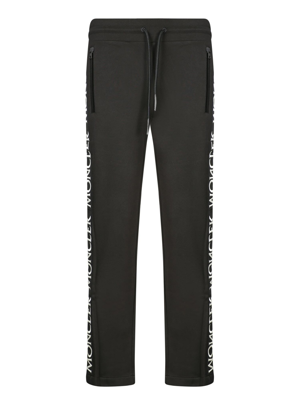 Moncler - Straight-Leg Striped Cotton-Jersey Sweatpants