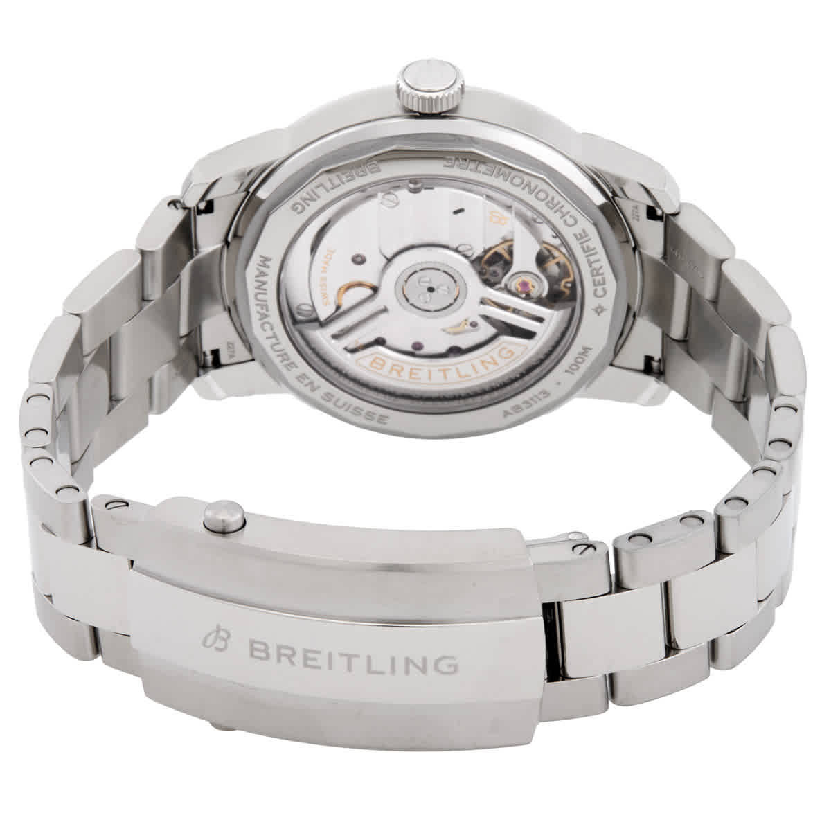 Breitling Top Time B31 Hand Wind Chronometer Blue Dial Mens Watch AB3113A71C1A1