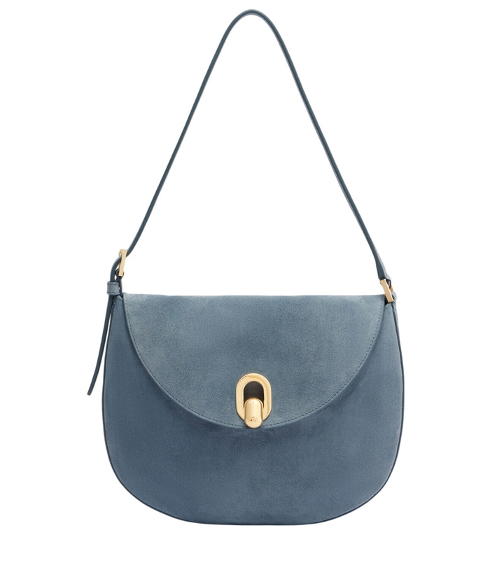 Photo: Savette Tondo Small suede shoulder bag