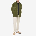 Reception Men's Cel Sherpa Fleece Overshirt in Green