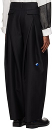 ADER error Black Pleated Trousers