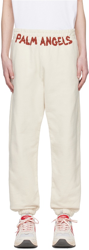 Photo: Palm Angels Off-White Printed Sweatpants
