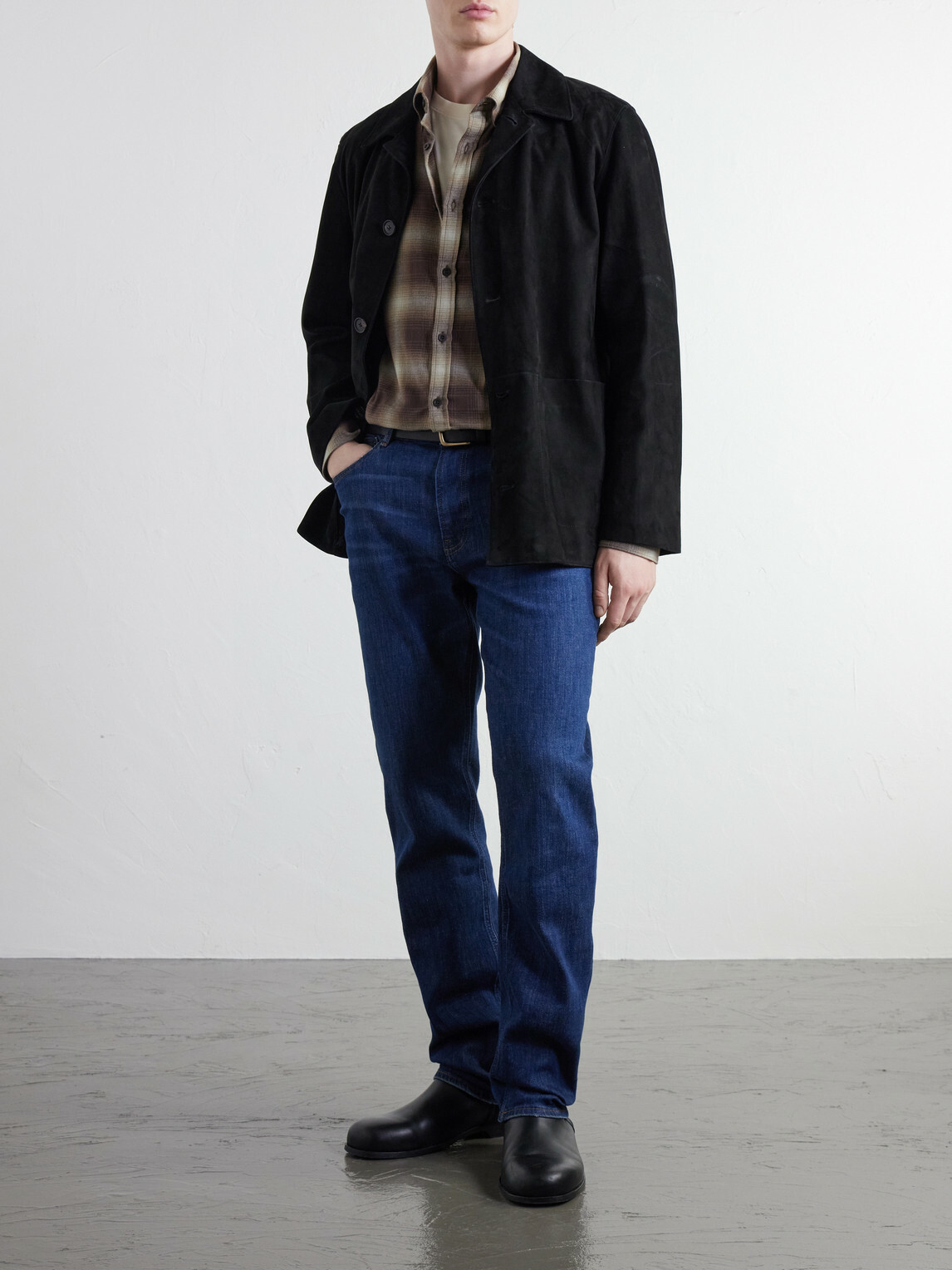 FRAME - The Modern Straight-Leg Jeans - Blue