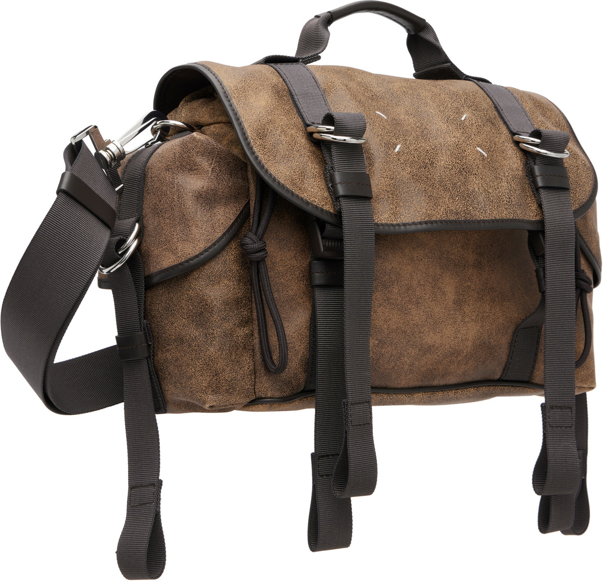Maison Margiela Brown High Tech Small Messenger Bag