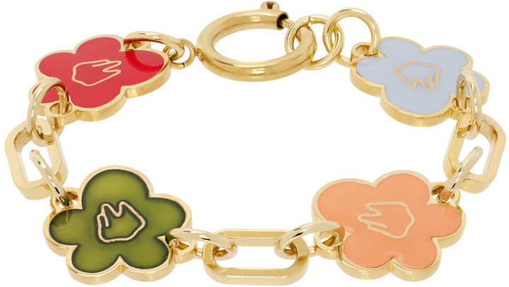 Photo: IN GOLD WE TRUST PARIS Gold Flower Bracelet