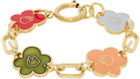 IN GOLD WE TRUST PARIS Gold Flower Bracelet