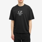 C.P. Company Men's Box Logo T-Shirt in Black
