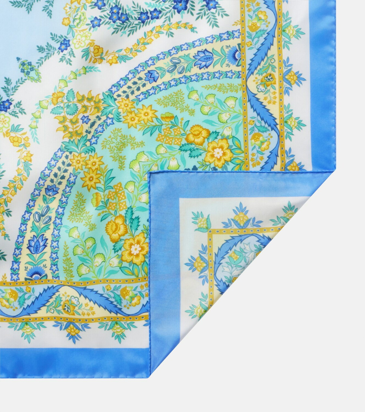 Etro Floral silk twill scarf