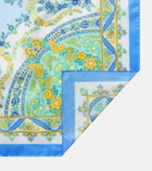 Etro Floral silk twill scarf