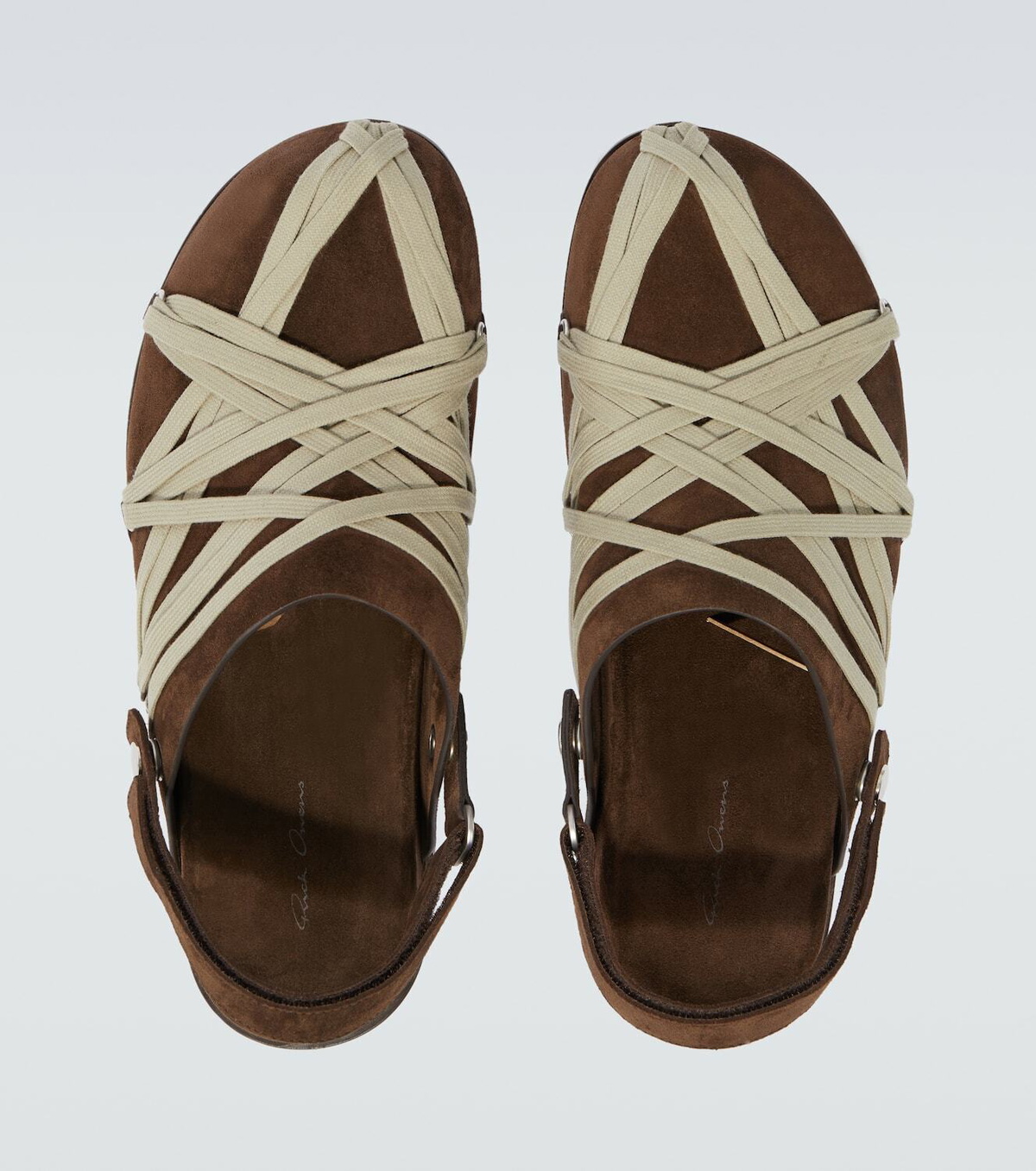 Rick Owens Megalace suede mules