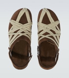 Rick Owens Megalace suede mules
