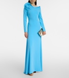 Roland Mouret Floral-appliqué gown